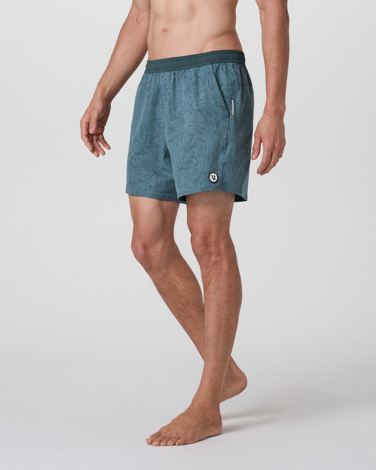 Men Vuori Maverick Volley Short Light Deep Sea Water Lily