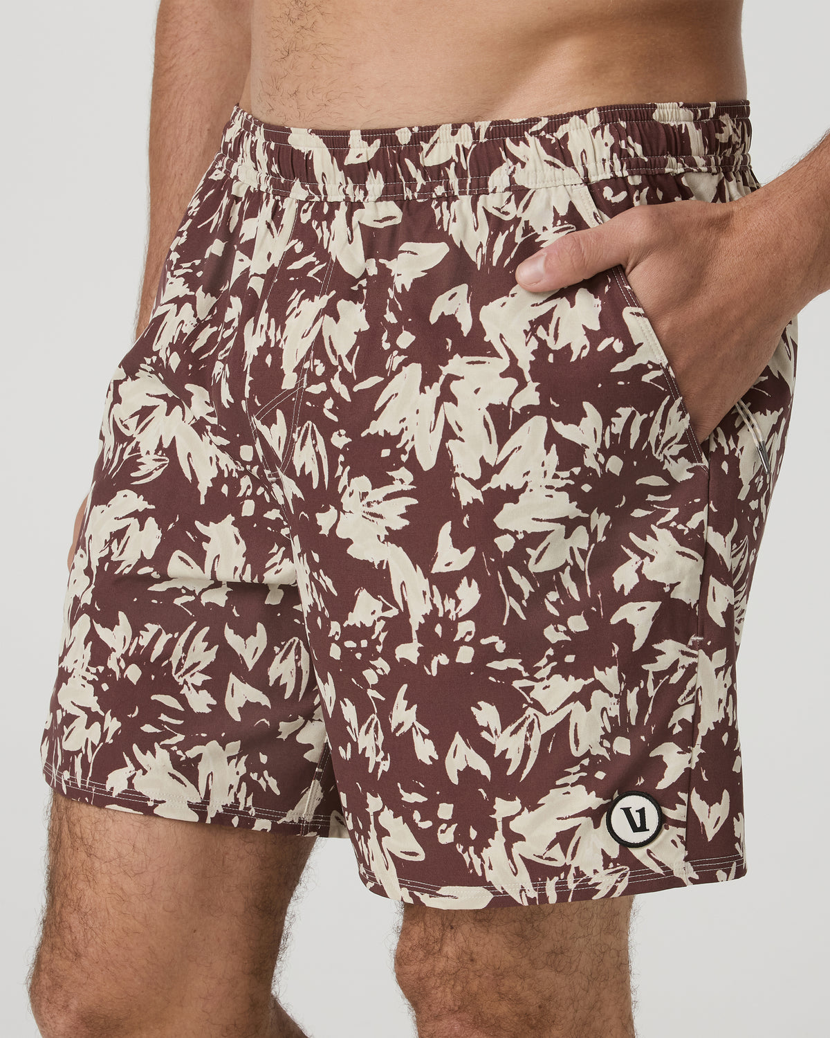 Men Vuori Maverick Volley Short Lined Sable Maui Hybrid Shorts