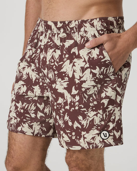 Men Vuori Maverick Volley Short Lined Sable Maui Hybrid Shorts