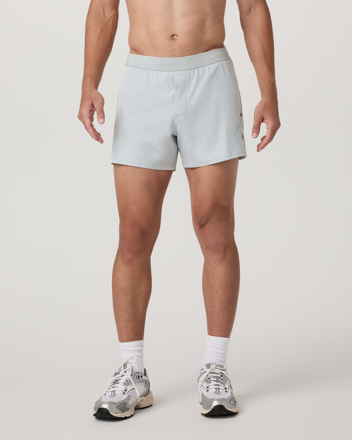 Men Vuori Qualify Short Lined 5" Men's Sky Grey Training Shorts