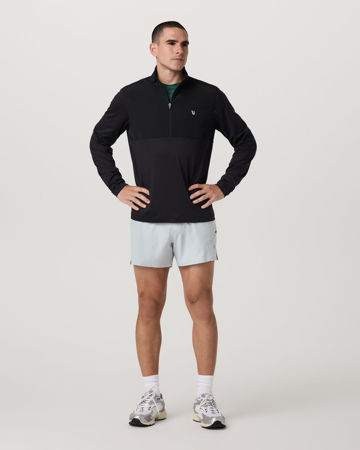 Men Vuori Qualify Short Lined 5" Men's Sky Grey Training Shorts