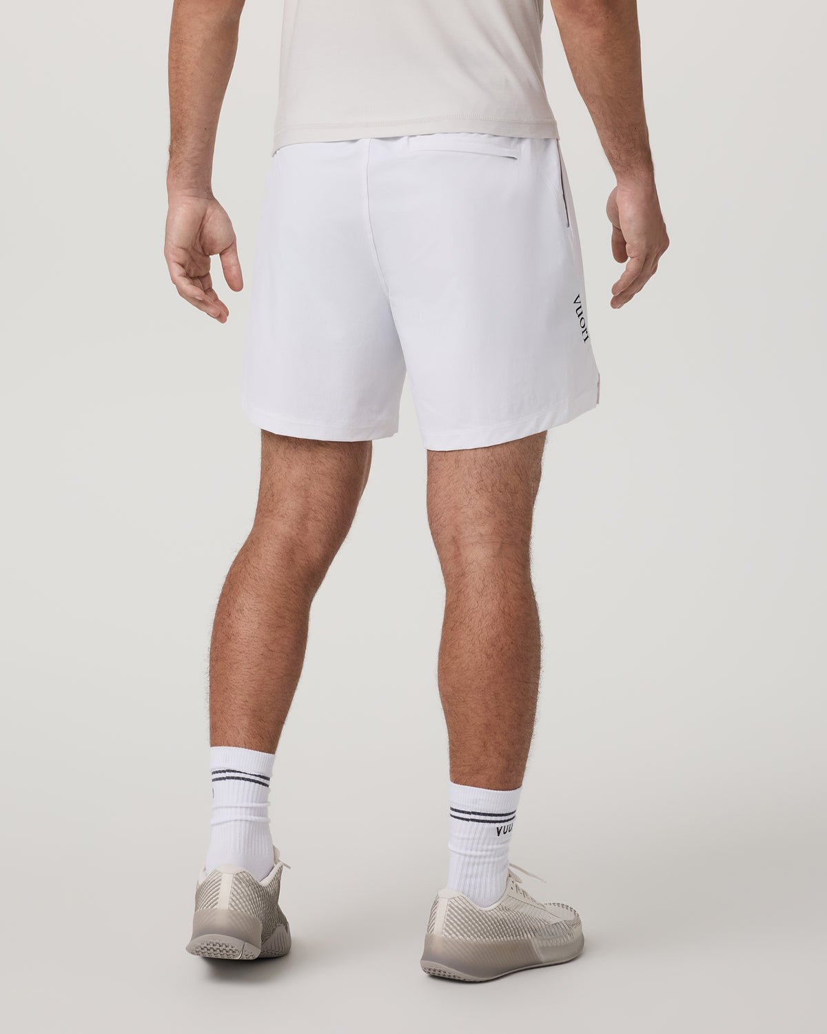 Men Vuori Crosscourt Short Unlined 7" Men's White Tennis Shorts