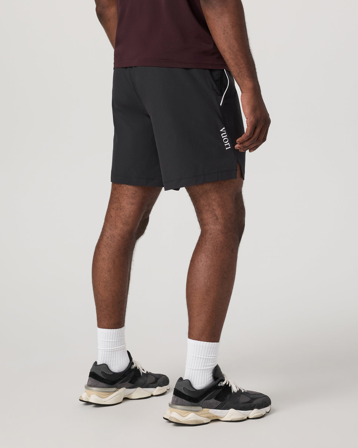 Men Vuori Crosscourt Short Unlined 7" Men's Black Tennis Shorts