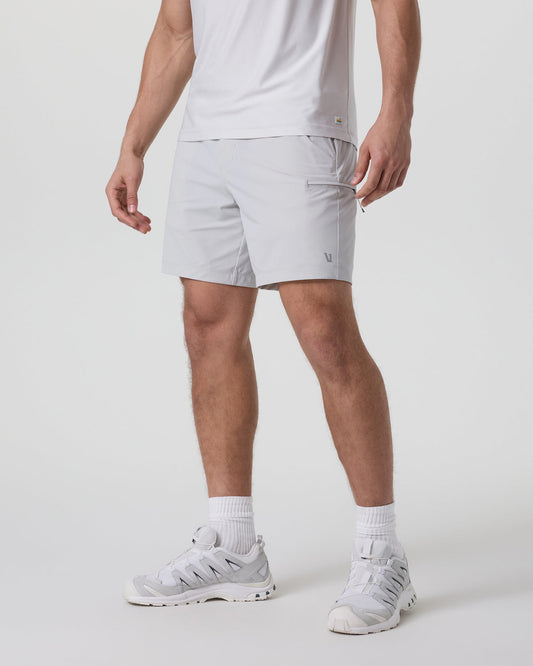 Men Vuori Fleet Sport Short Unlined Classic Fit 7" Sky Grey