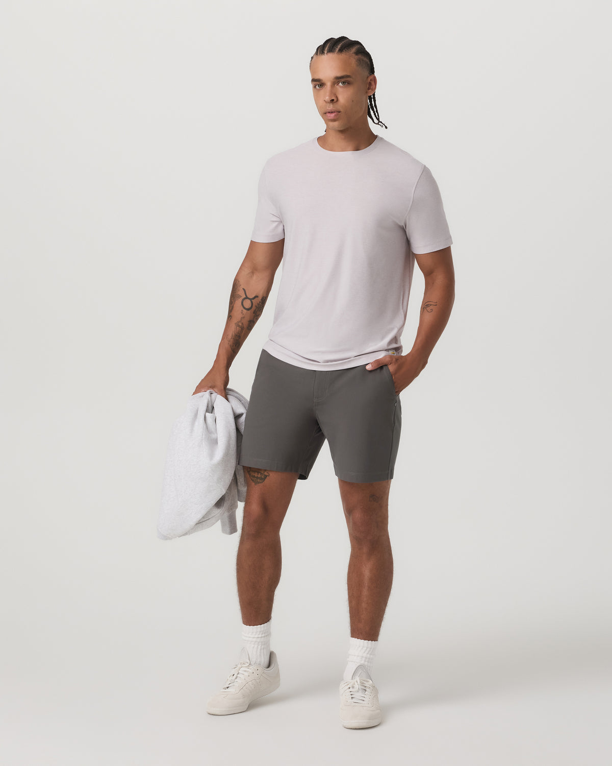 Men Vuori Meta Short 6" Men's Warm Grey Classic Chino Shorts
