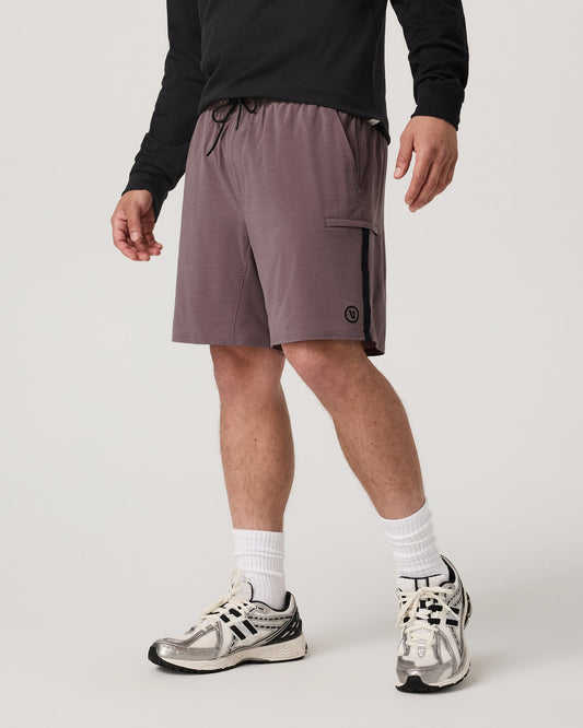 Men Vuori Elevate Kore Utility Short Lined 7" Men's Huckleberry Short