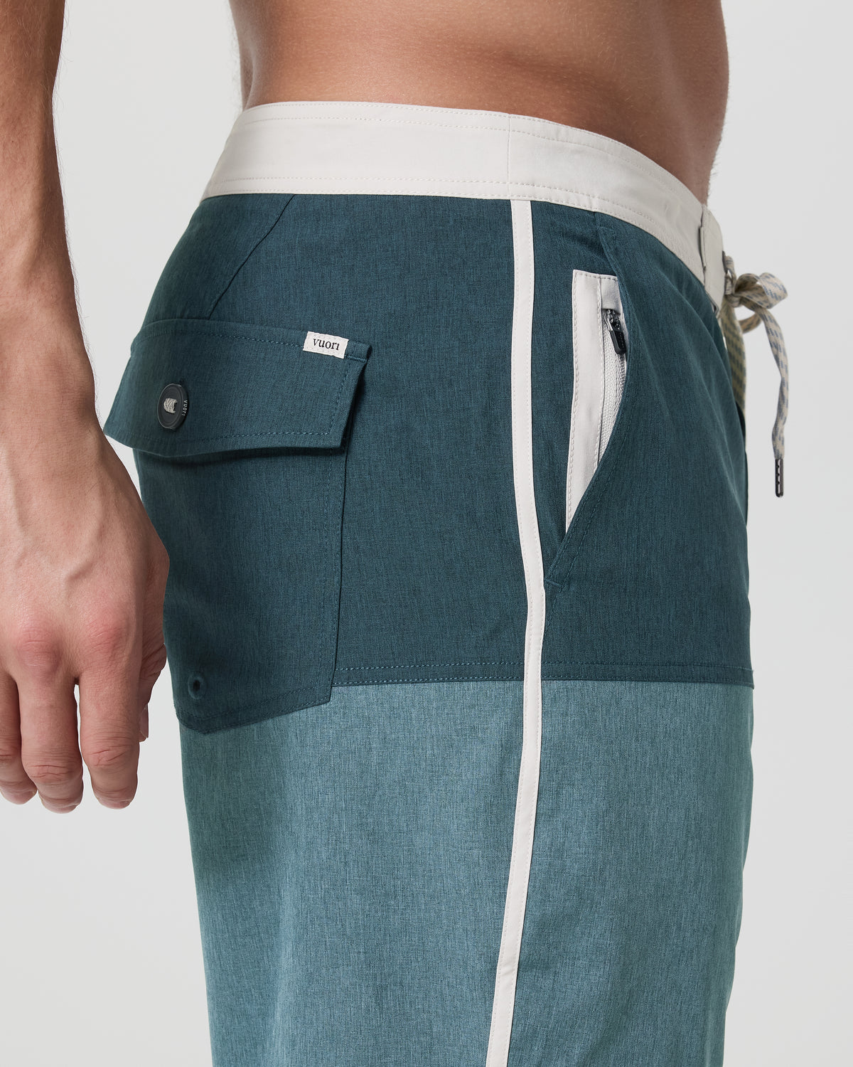 Men Vuori Cruise Boardshort Deep Sea Colorblock