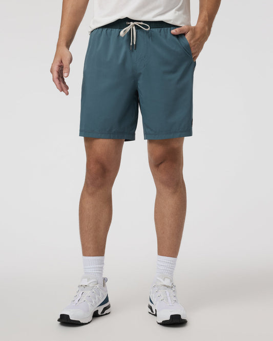 Men Vuori Kore Short Lined 7" Men's Light Deep Sea Athletic Shorts