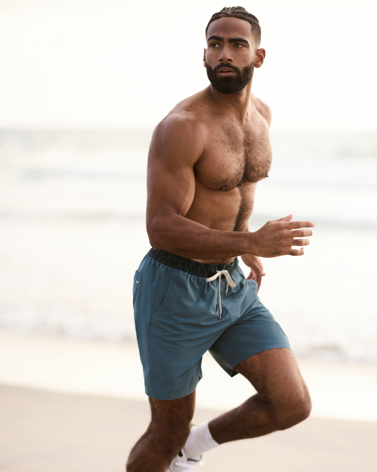 Men Vuori Kore Short Lined 7" Men's Light Deep Sea Athletic Shorts