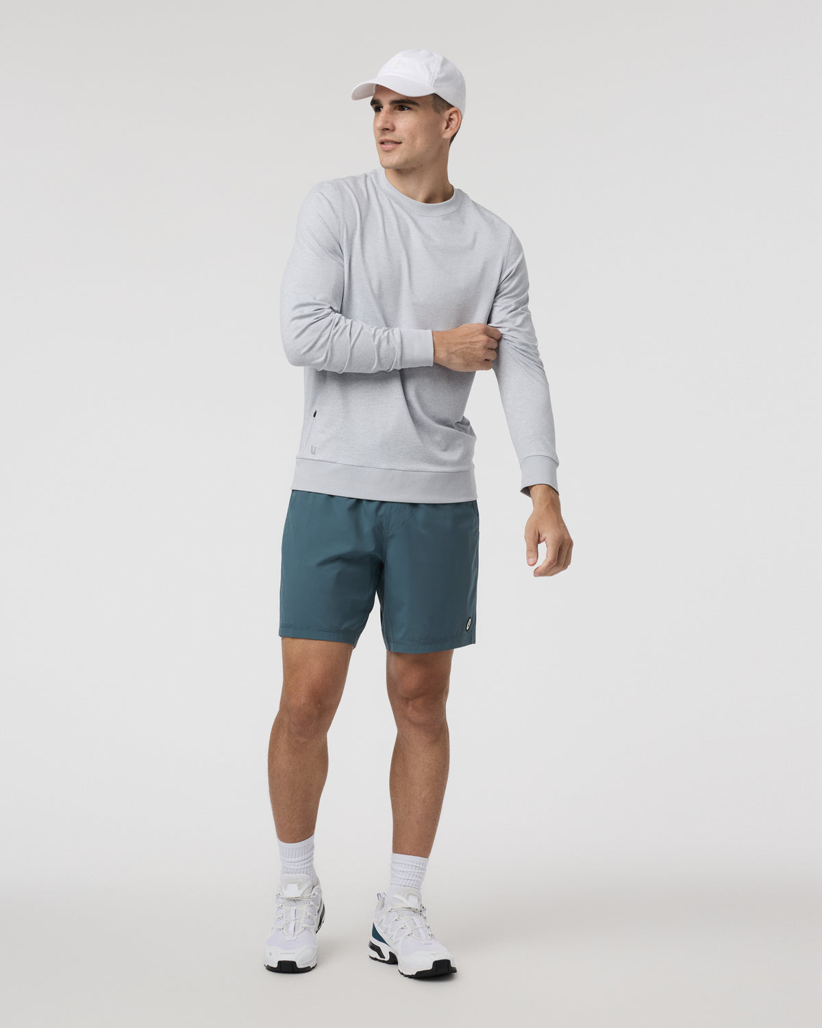 Men Vuori Kore Short Lined 7" Men's Light Deep Sea Athletic Shorts