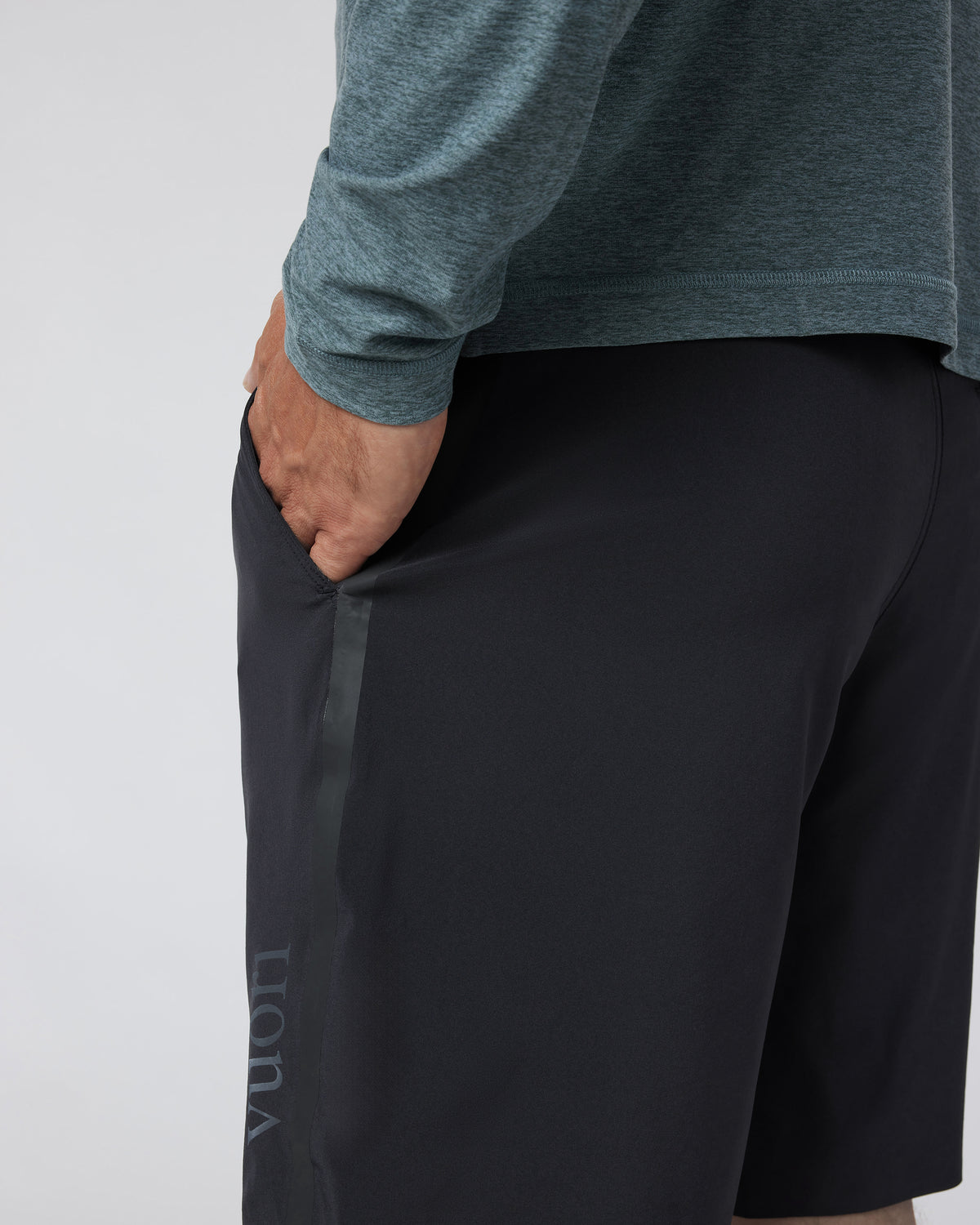 Men Vuori Domain Performance Short Men's Black Workout Shorts
