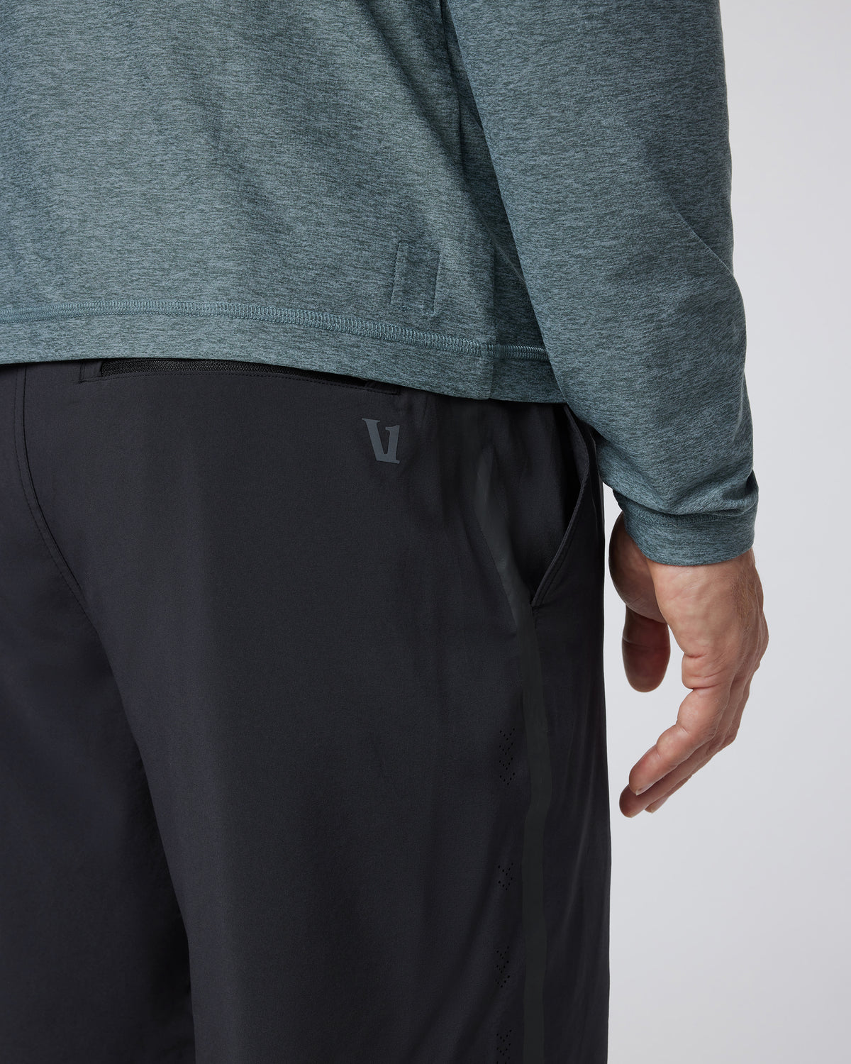 Men Vuori Domain Performance Short Men's Black Workout Shorts