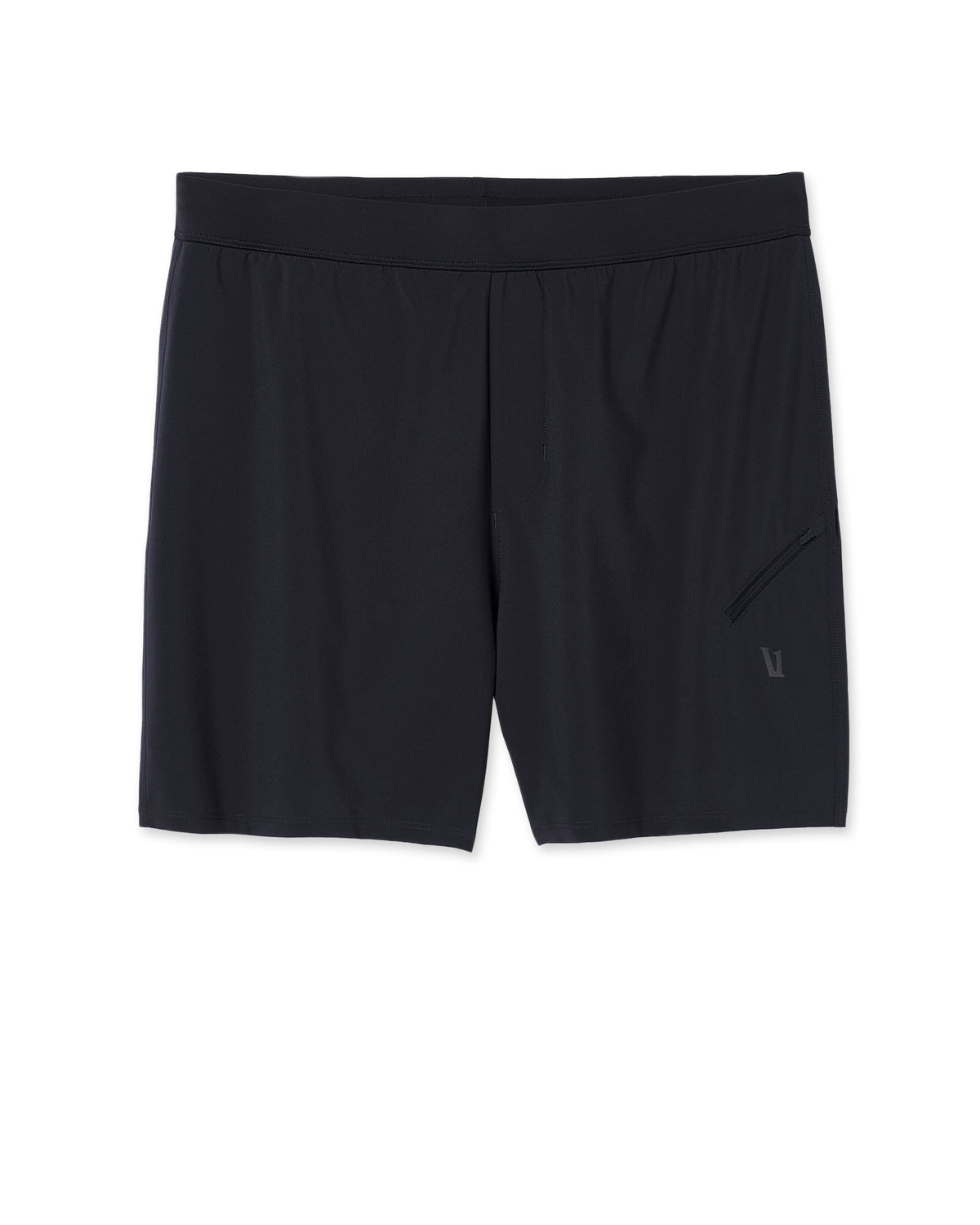 Men Vuori Qualify Run Short Lined 6" Men's Black Run Shorts