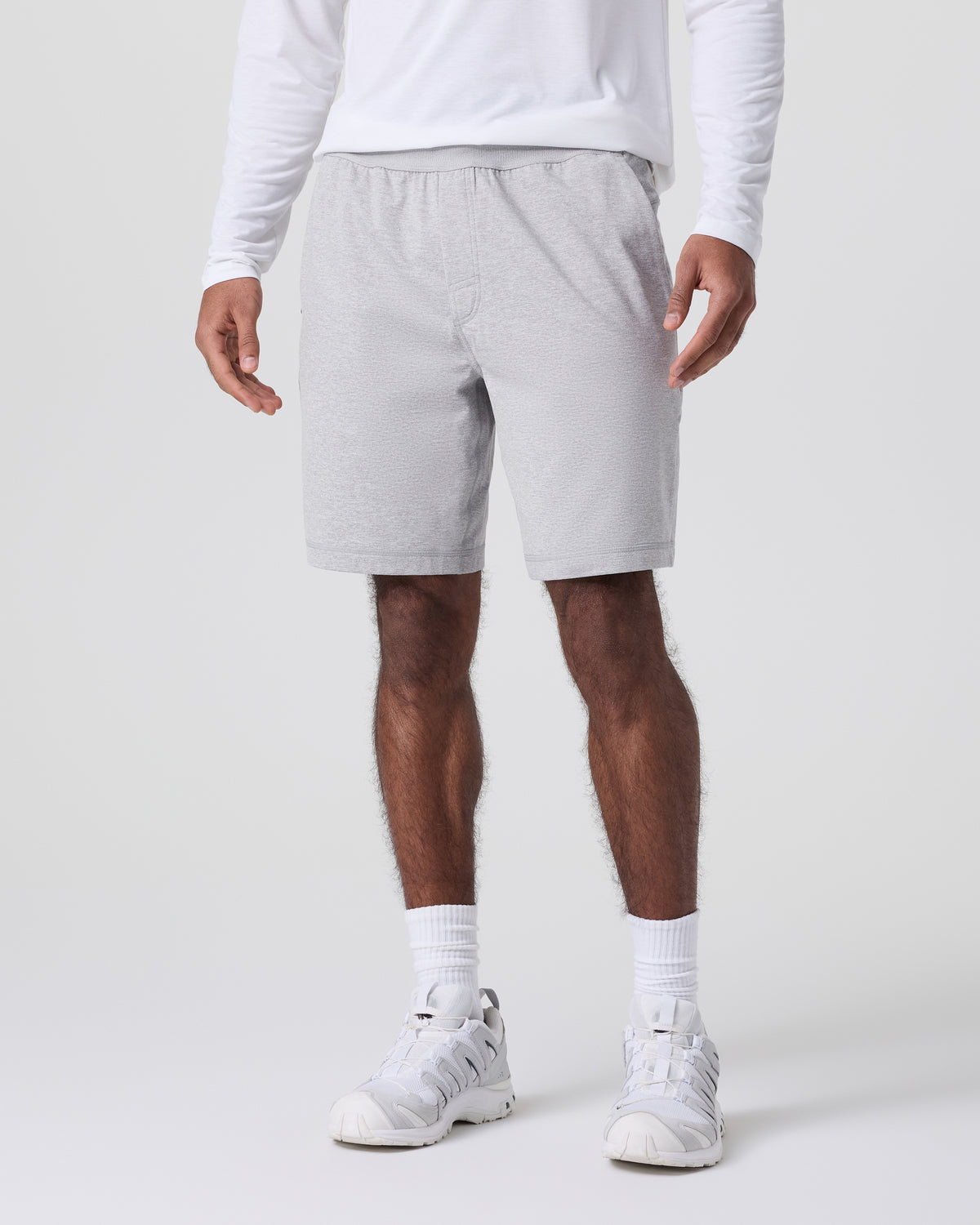Men Vuori Coronado Short 8" Light Heather Grey
