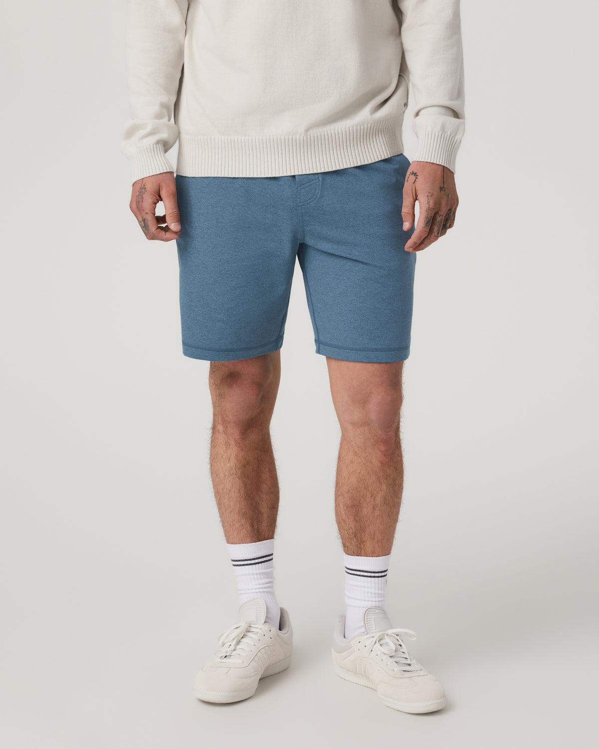Men Vuori Coronado Short 8" Men's Pool Blue Heather Lounge Short