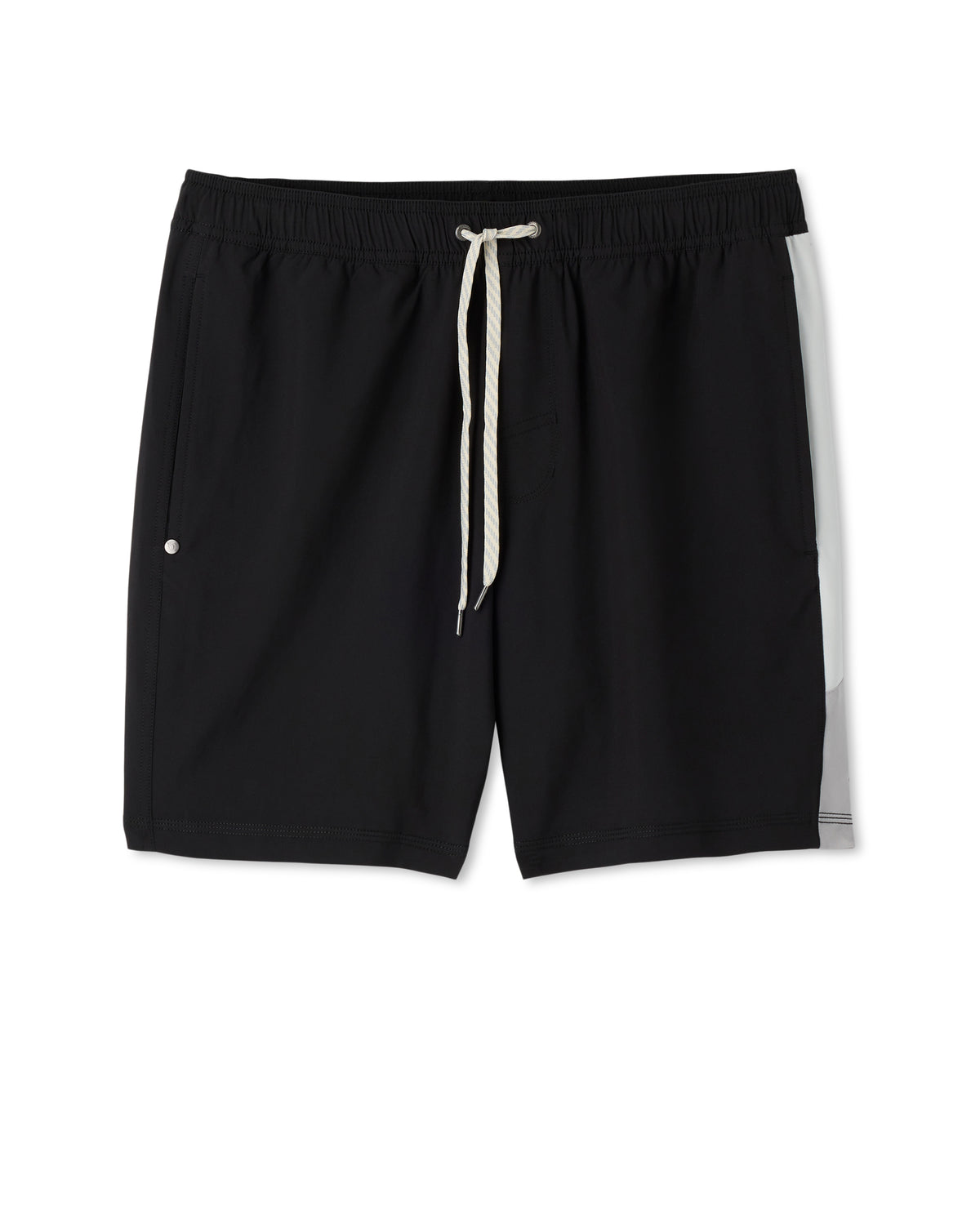 Men Vuori Kore Short X2 Lined Classic Fit 7" Black/Salt/Amethyst Grey