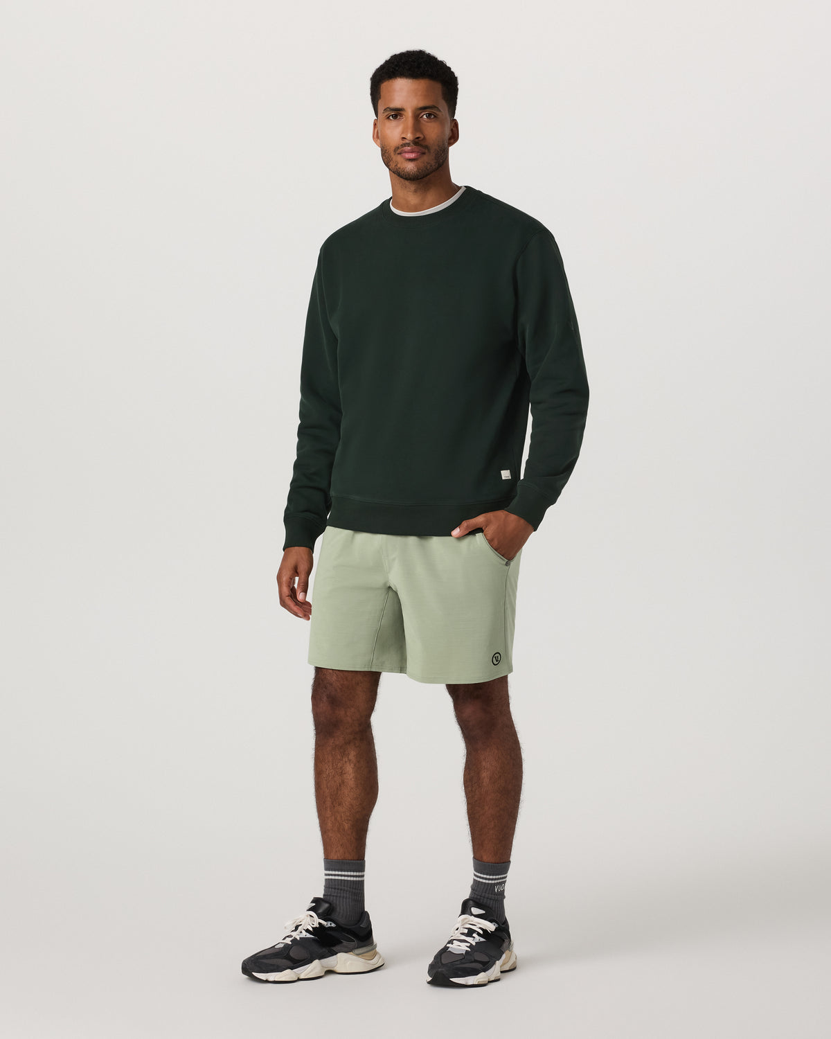Men Vuori Elevate Kore Short Unlined 7" Men's Agave Shorts