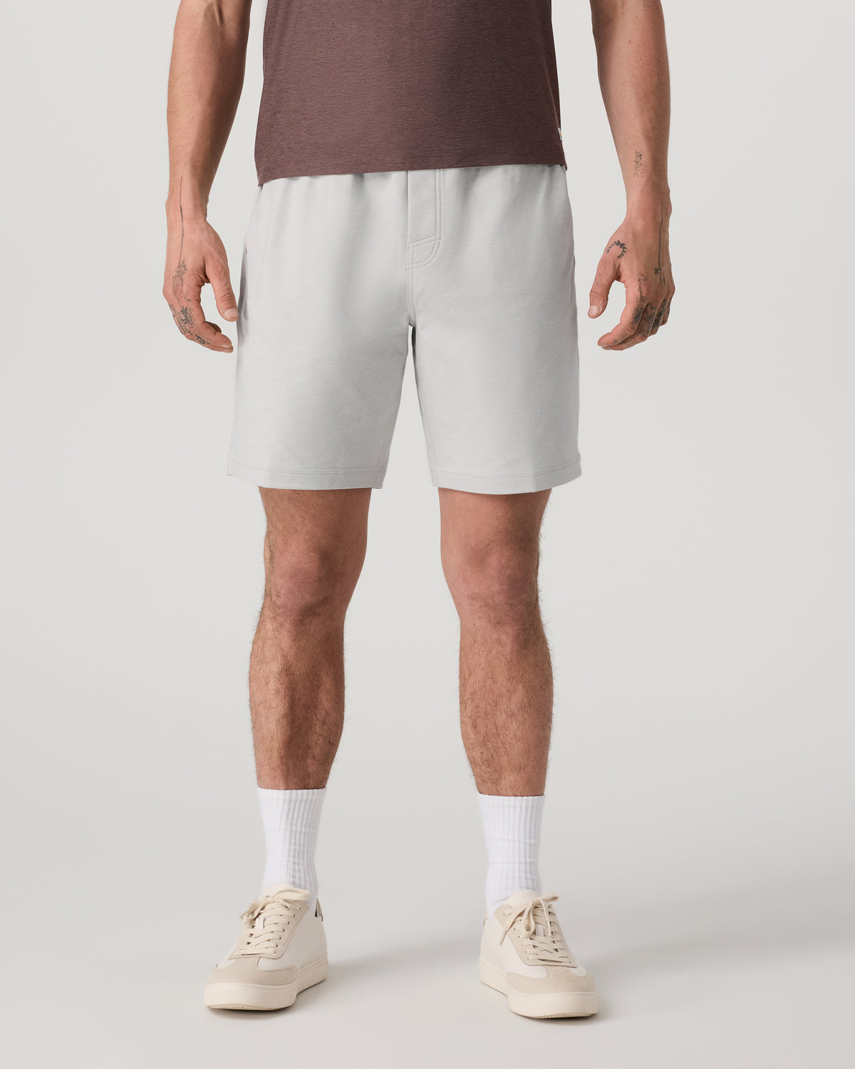 Men Vuori Coronado Short 8" Men's Salt Heather Lounge Bottoms