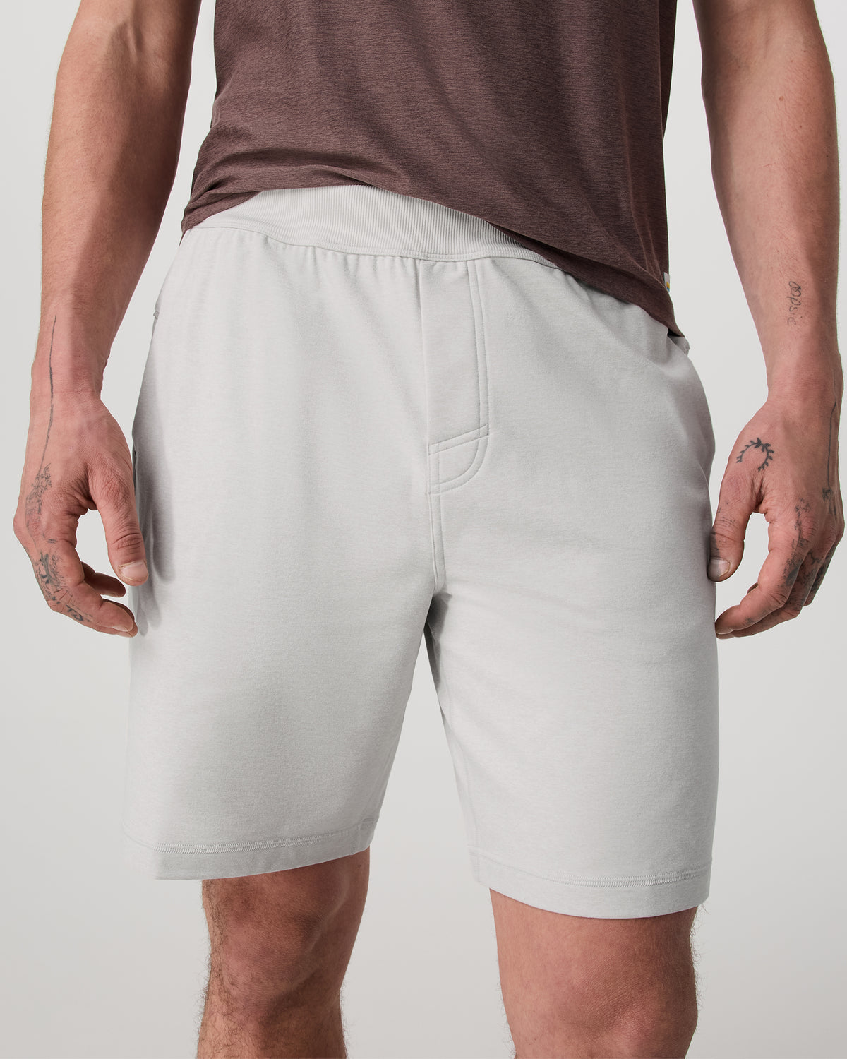 Men Vuori Coronado Short 8" Men's Salt Heather Lounge Bottoms