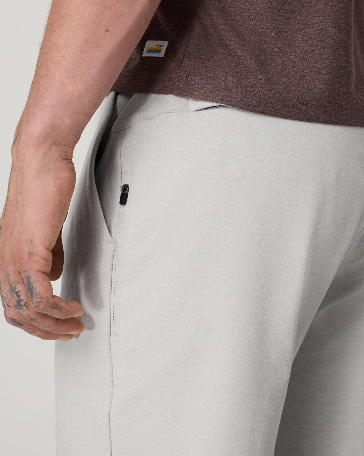 Men Vuori Coronado Short 8" Men's Salt Heather Lounge Bottoms