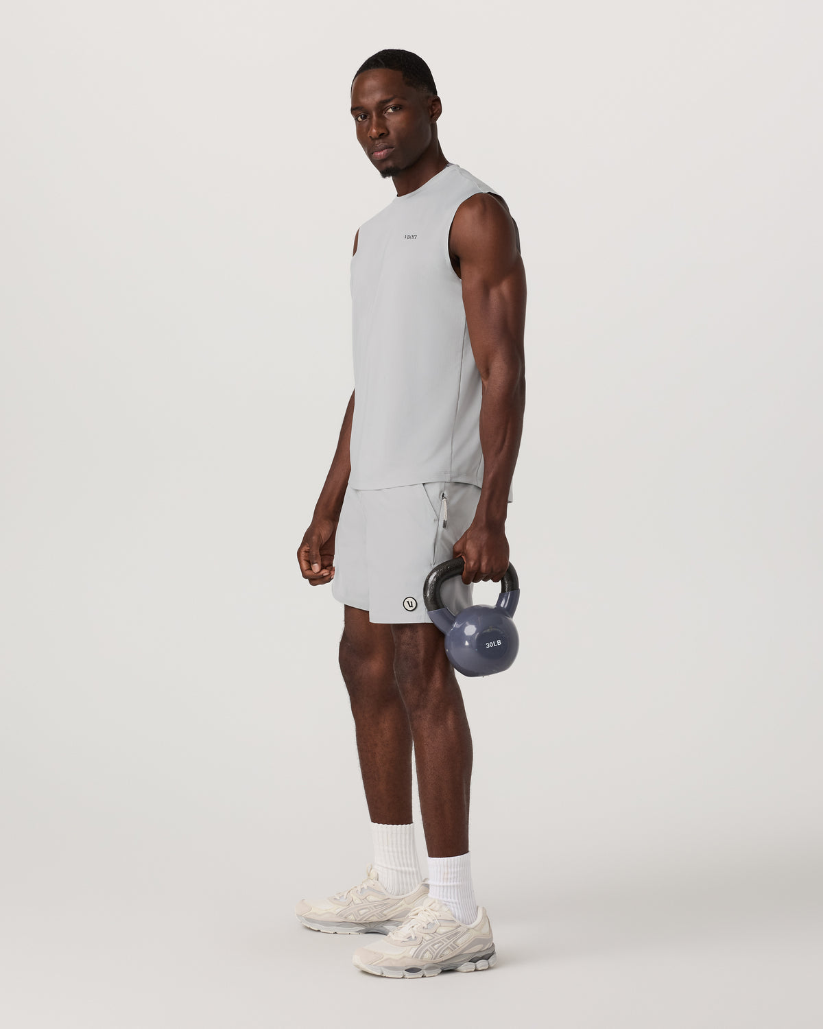 Men Vuori Maverick Volley Short Lined Men's Sky Grey Swim Shorts