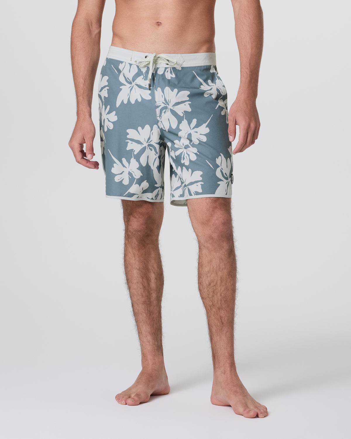 Men Vuori Cruise Boardshort Dusty Blue Plumeria