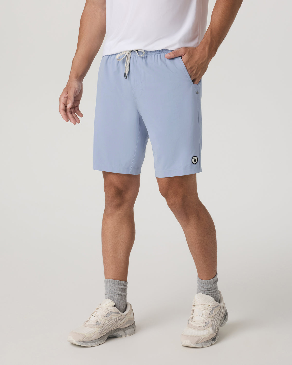 Men Vuori Kore Short Lined 9" Men's Blue Dusk Athletic Fit Shorts