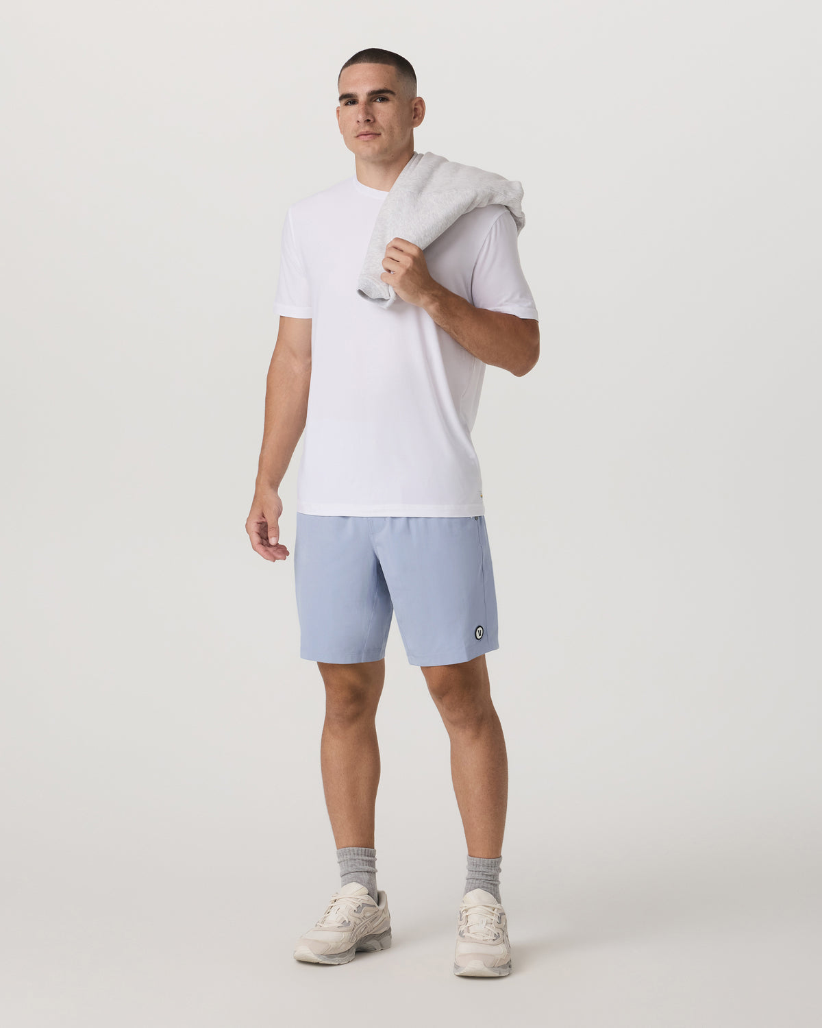 Men Vuori Kore Short Lined 9" Men's Blue Dusk Athletic Fit Shorts