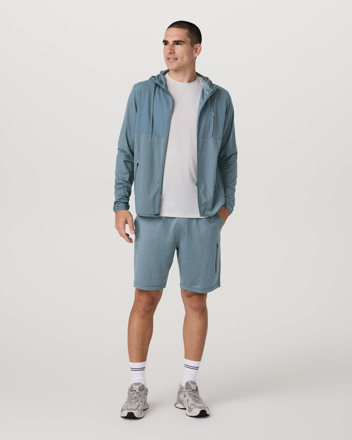 Men Vuori Sunday Performance Short 8" Men's Smoke Blue Shorts