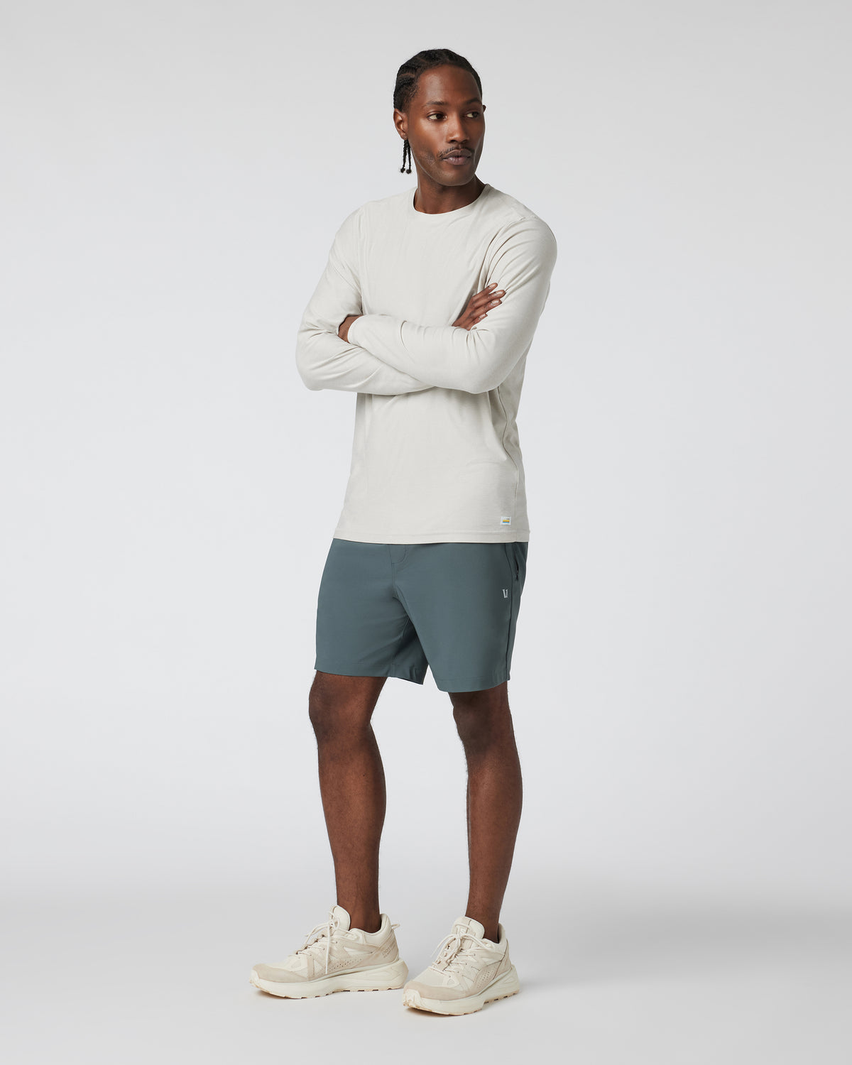 Men Vuori Train Tech Short Men's Smoked Beryl Training Shorts
