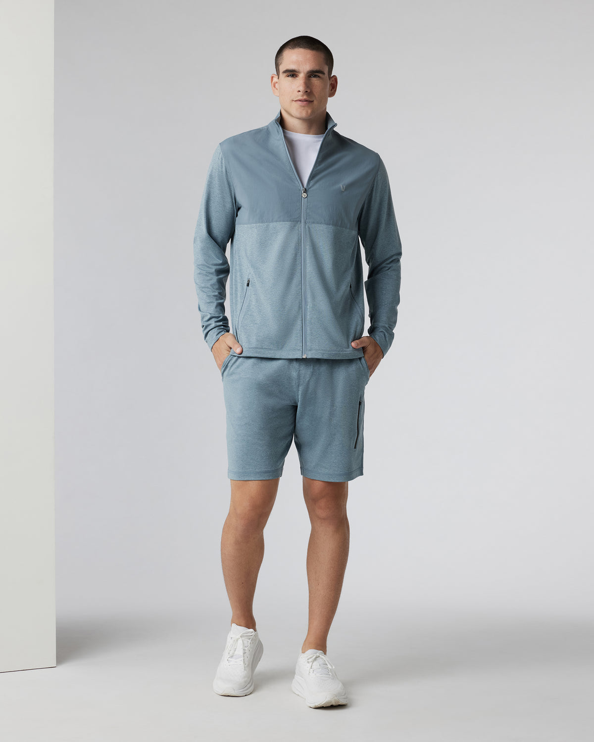 Men Vuori Sunday Performance Short 8.5" Dusty Blue Heather