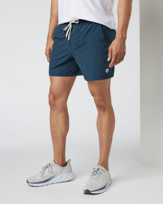 Men Vuori Kore Short Lined 5" Men's Indigo Athletic Shorts