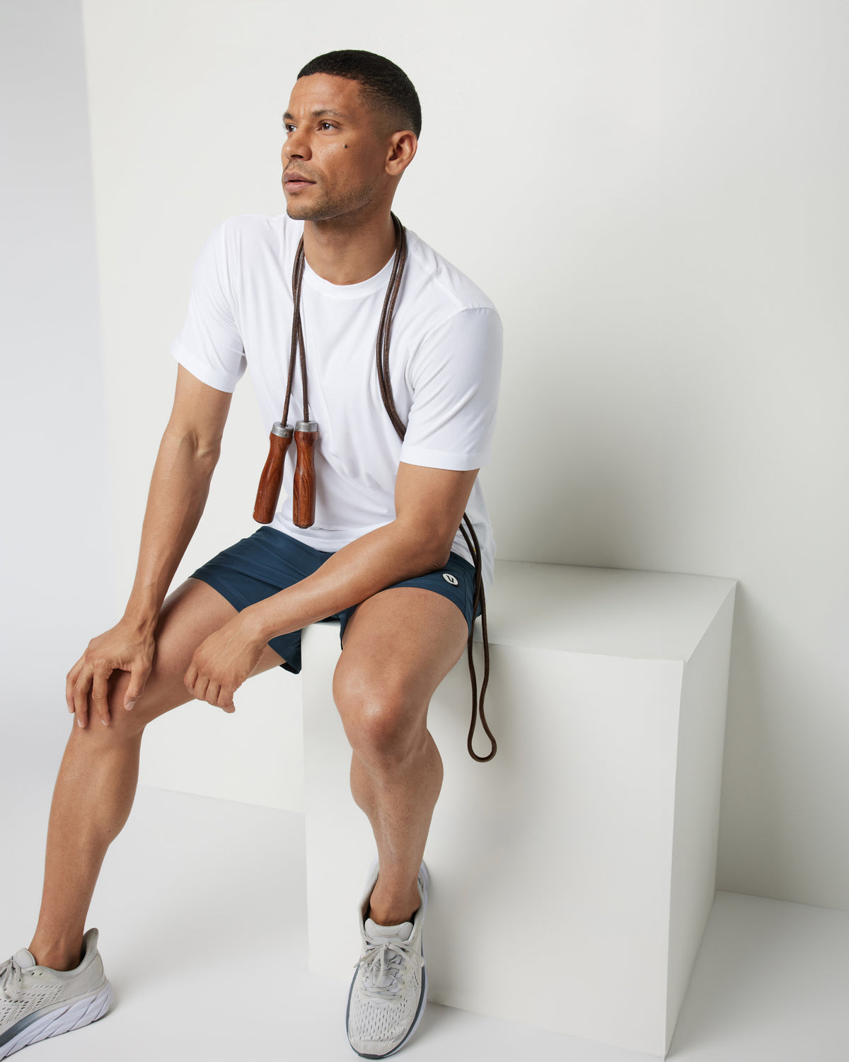 Men Vuori Kore Short Lined 5" Men's Indigo Athletic Shorts