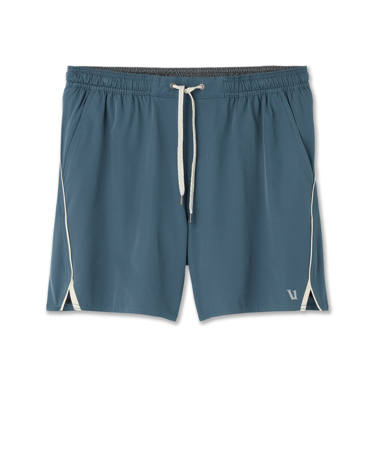 Men Vuori Trail Short 2.0 Pacific/Heather Grey Running Shorts