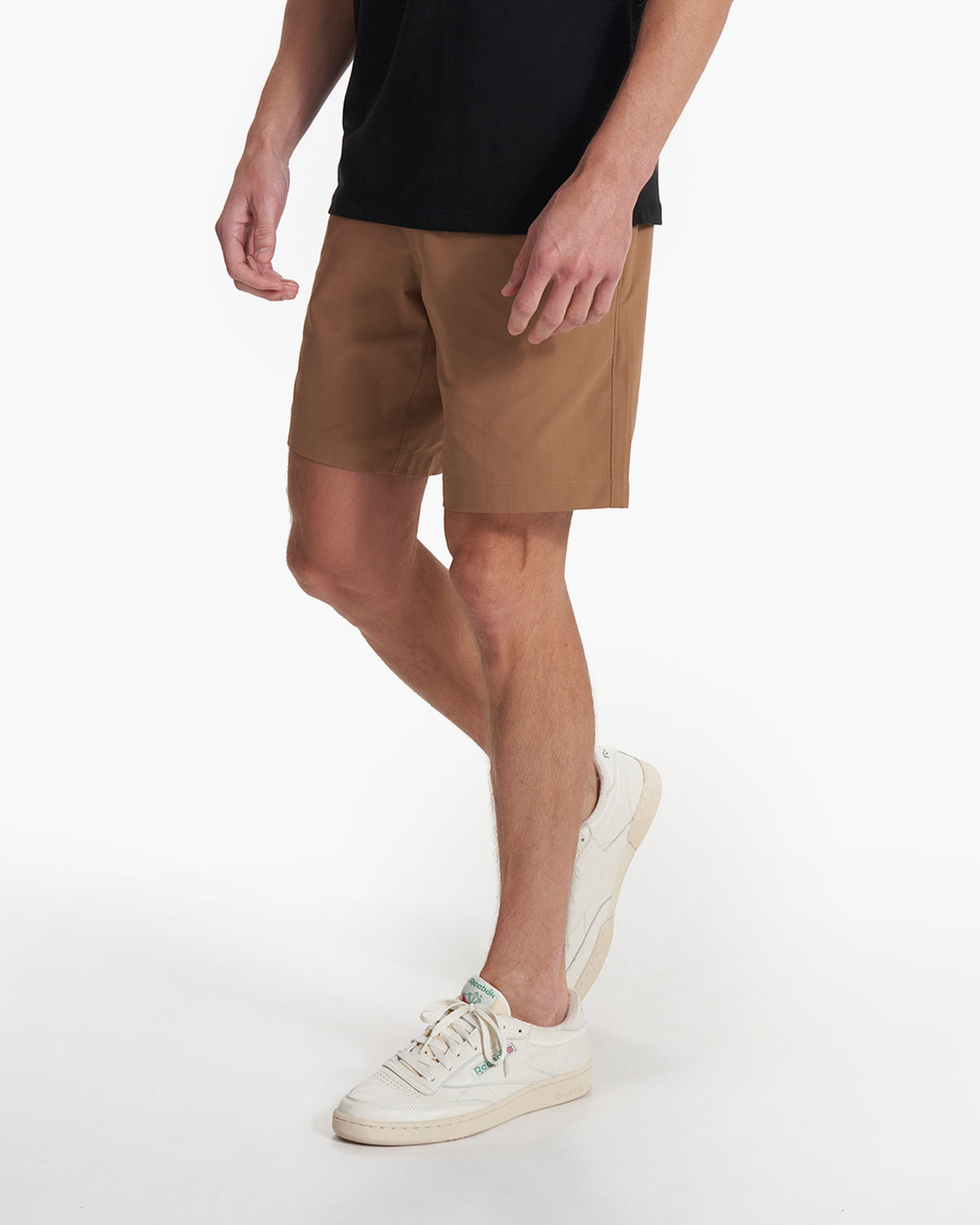 Men Vuori Meta Short Camel Brown Relaxed Fit Chino Shorts