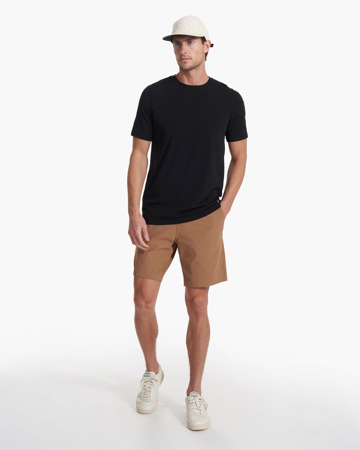 Men Vuori Meta Short Camel Brown Relaxed Fit Chino Shorts