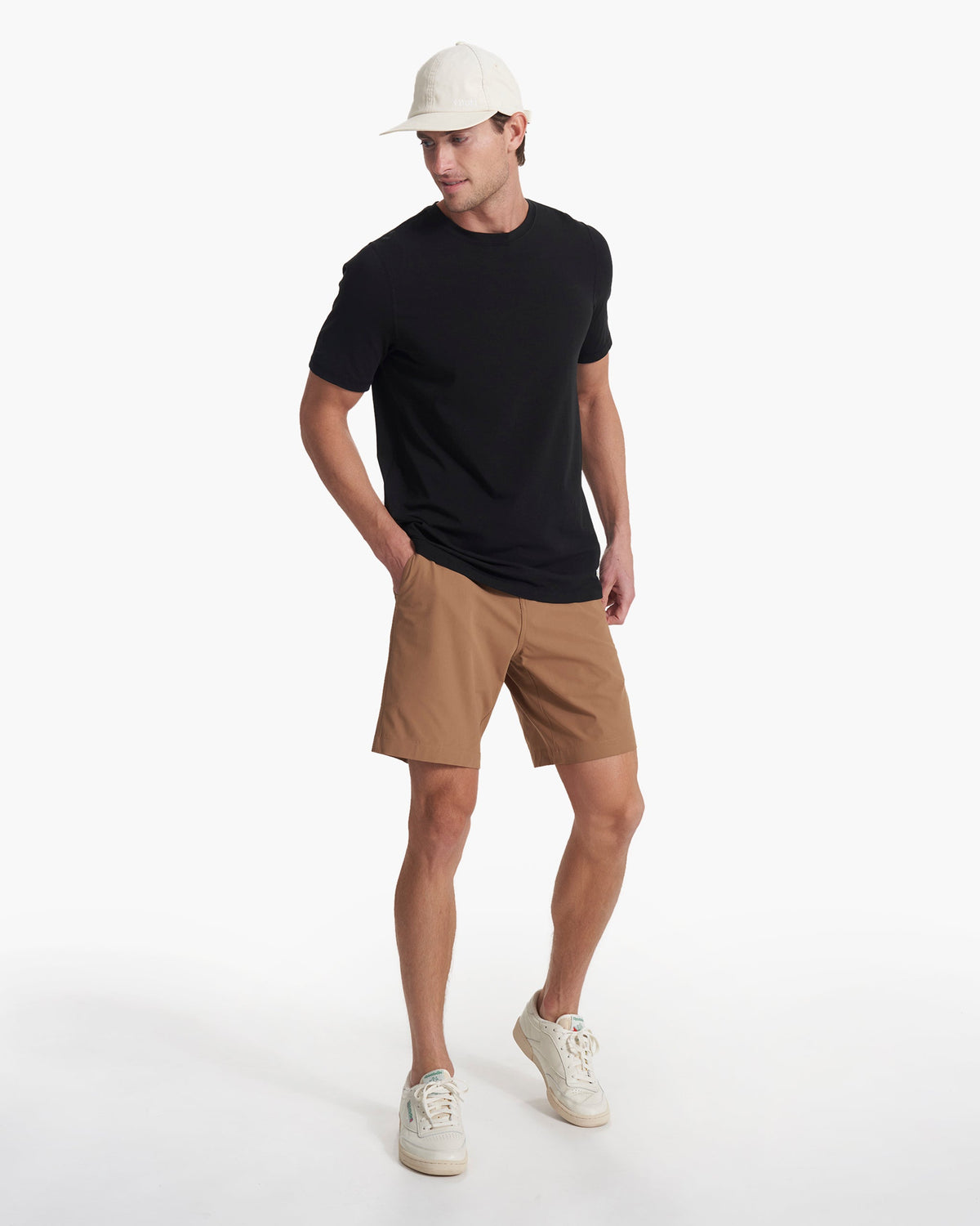 Men Vuori Meta Short Camel Brown Relaxed Fit Chino Shorts