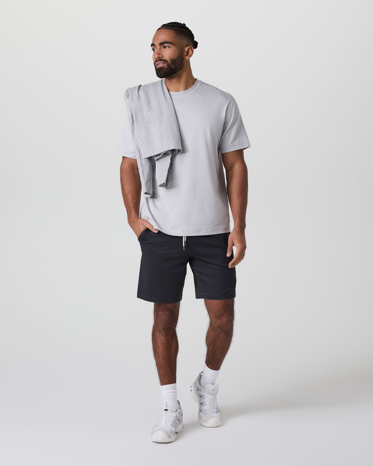 Men Vuori Sunday Performance Utility Short Classic Fit 8" Black