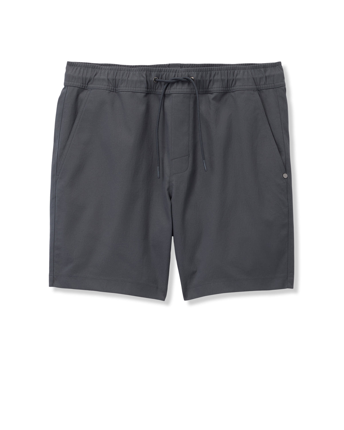 Men Vuori Cascade Crinkle Elastic Waist Short Classic Fit 8" Charcoal