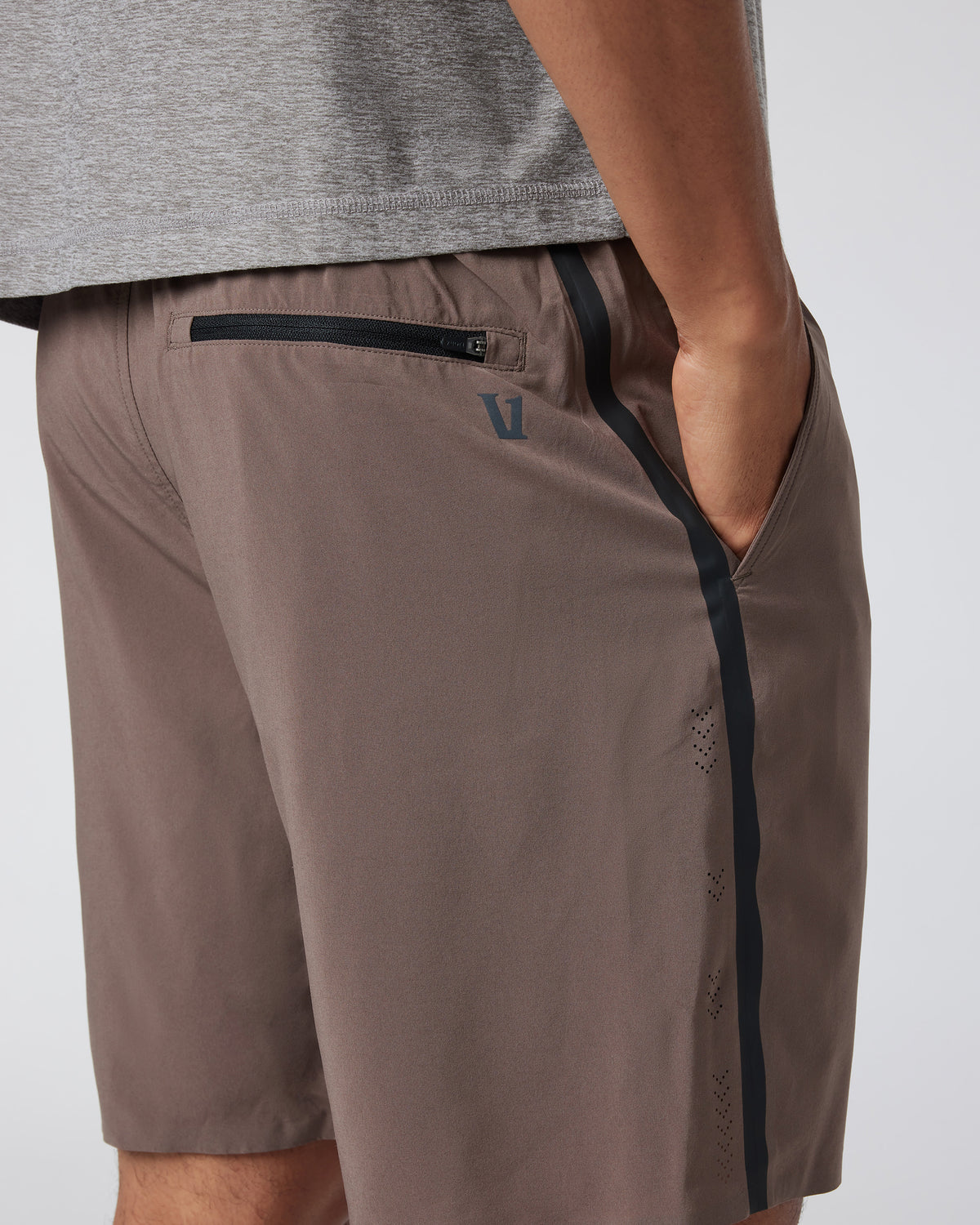 Men Vuori Domain Performance Short Men's Fossil Workout Shorts