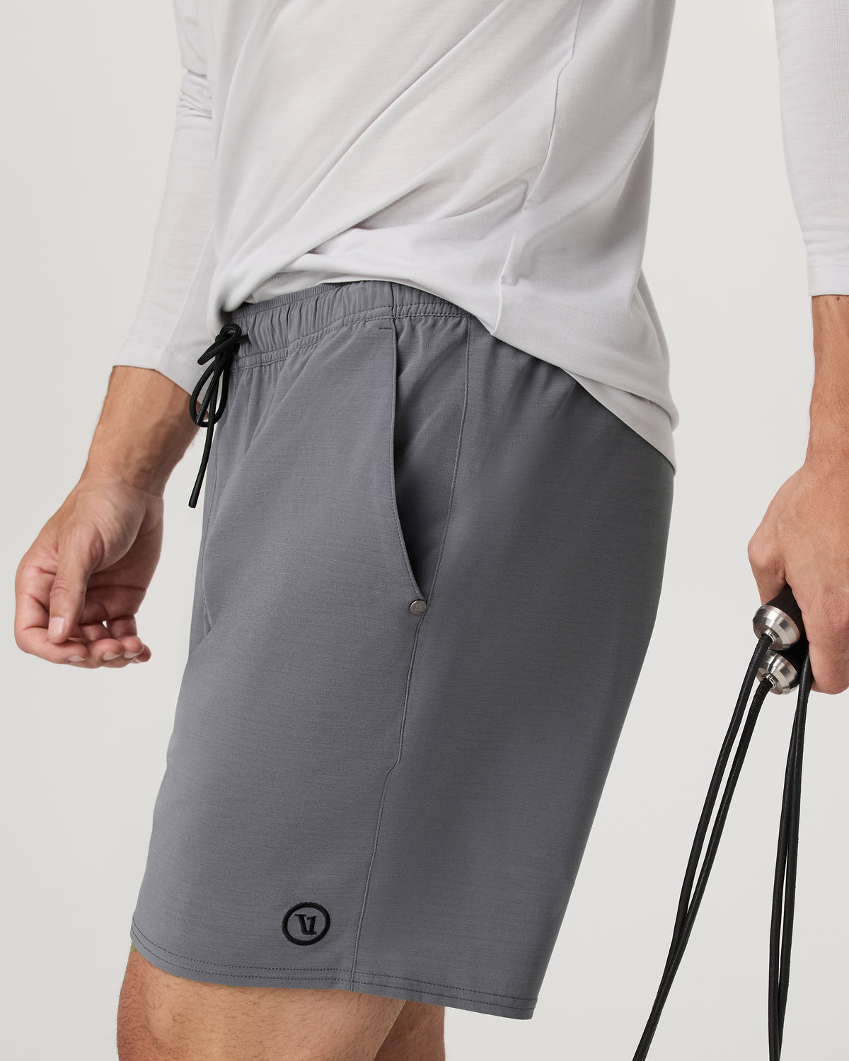Men Vuori Elevate Kore Short Unlined 7" Men's Zinc Shorts