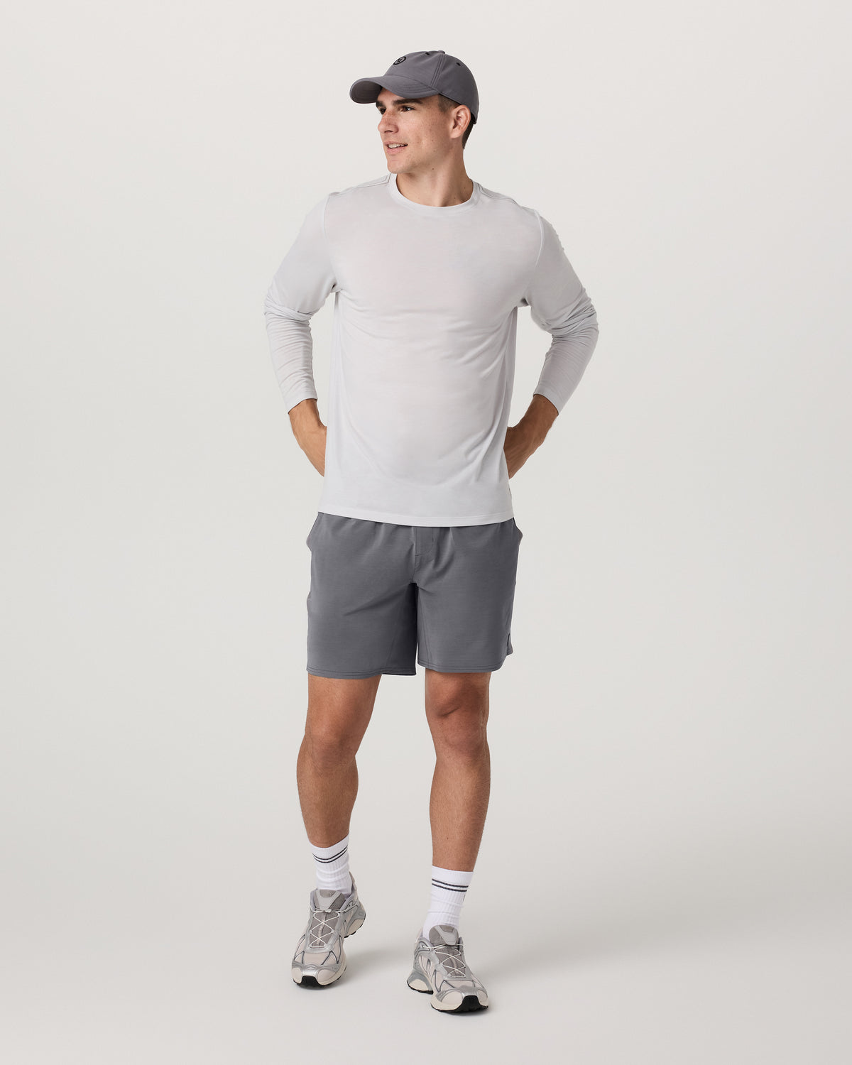 Men Vuori Elevate Kore Short Unlined 7" Men's Zinc Shorts