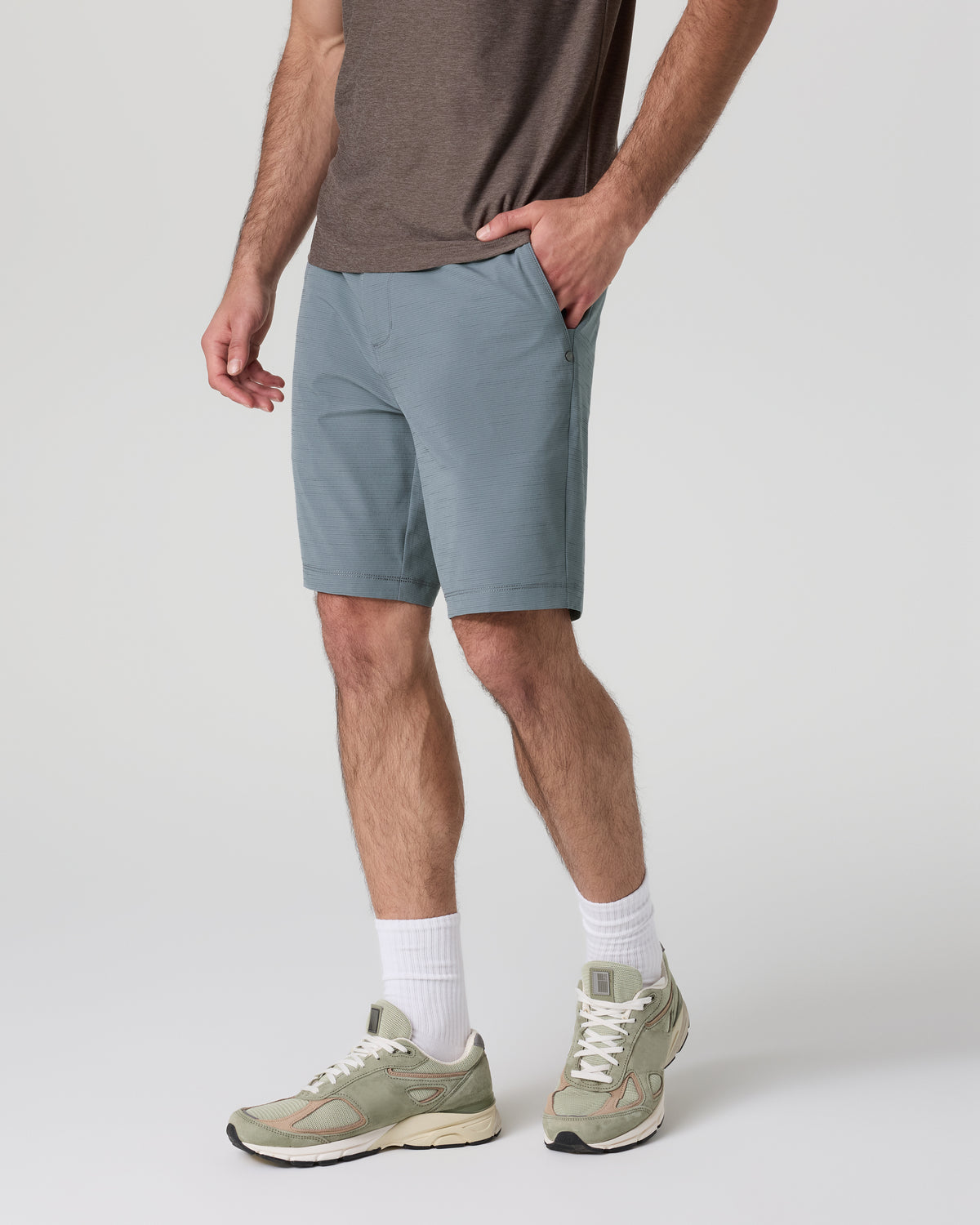 Men Vuori Pebble Short Dusty Blue Lightweight Golf Shorts