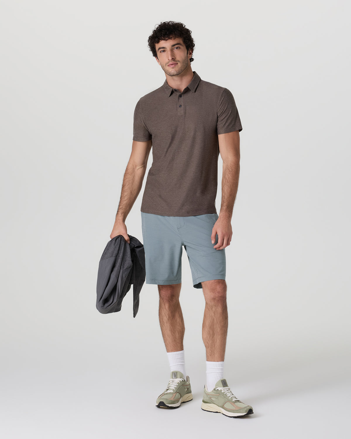 Men Vuori Pebble Short Dusty Blue Lightweight Golf Shorts