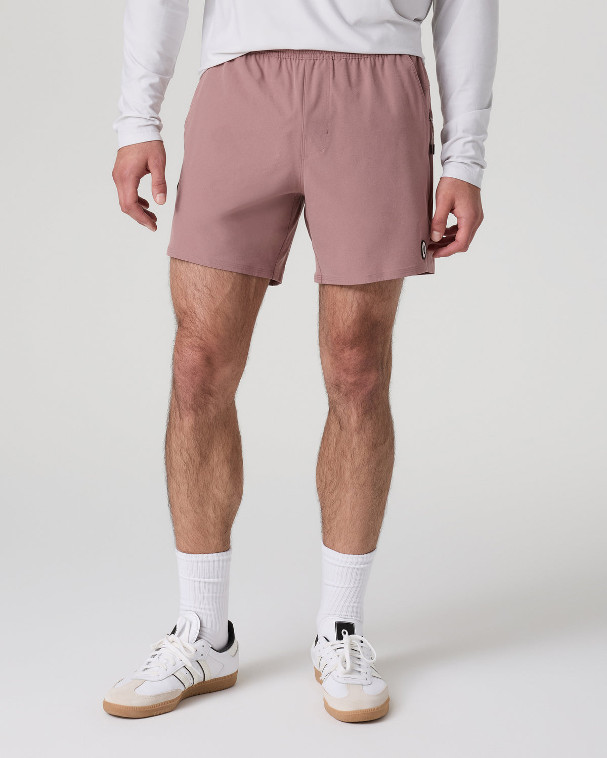 Men Vuori Maverick Volley Short Men's Zion Rose Hybrid Shorts