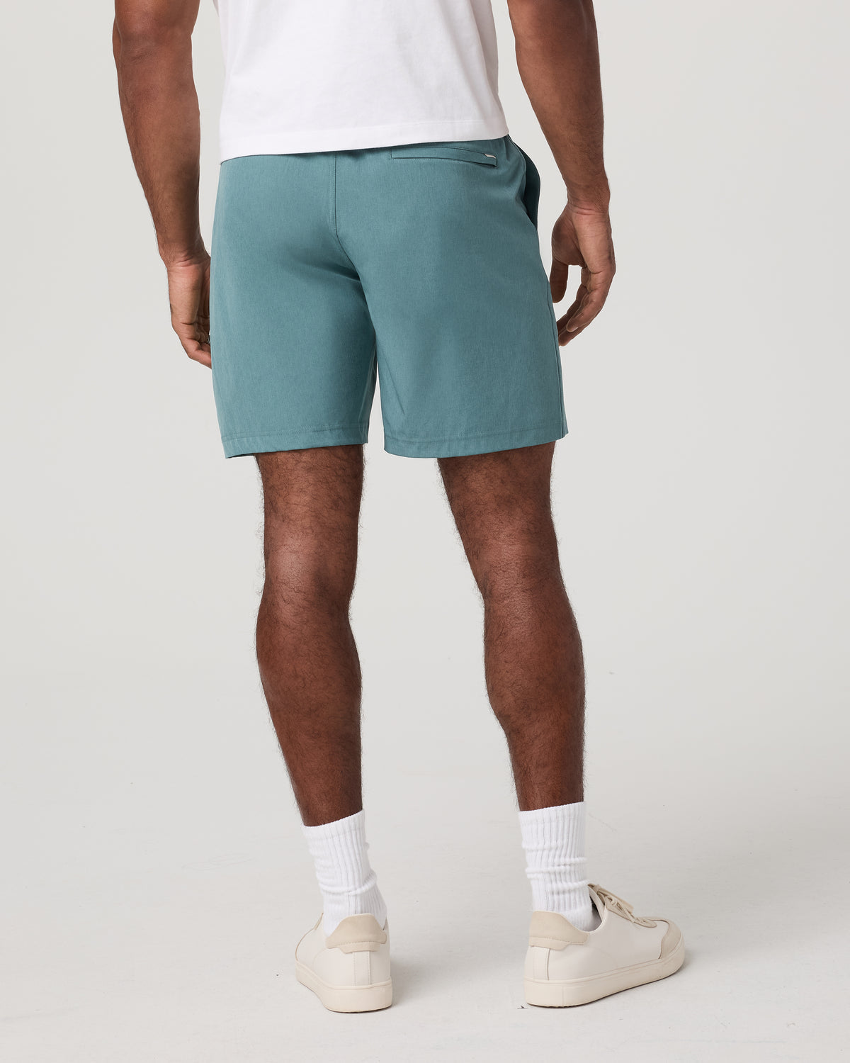 Men Vuori Banks Session Short Unlined 7" Bluegrass Linen Texture