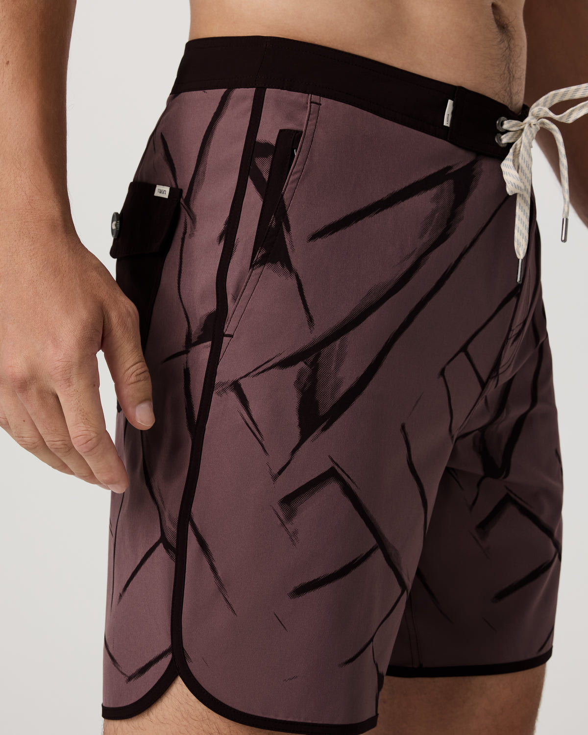 Men Vuori Cruise Boardshort Men's Dusty Plum Thatch Boardshorts