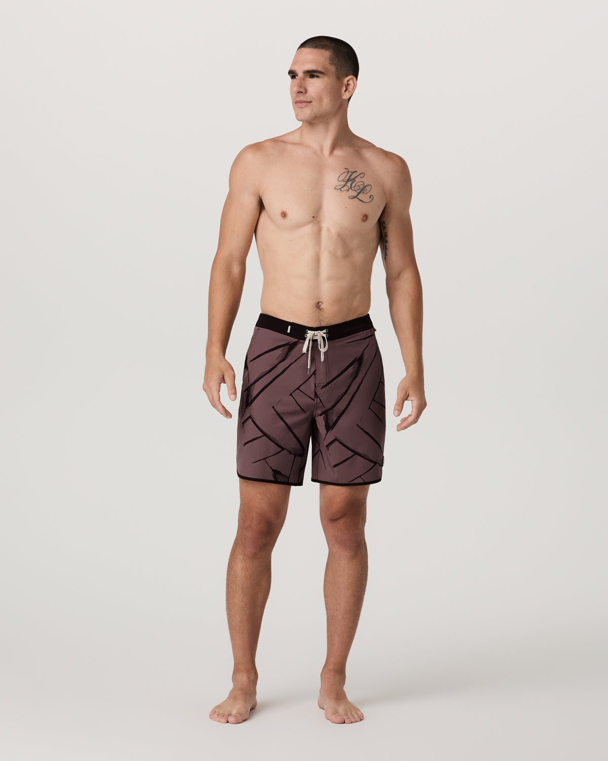 Men Vuori Cruise Boardshort Men's Dusty Plum Thatch Boardshorts