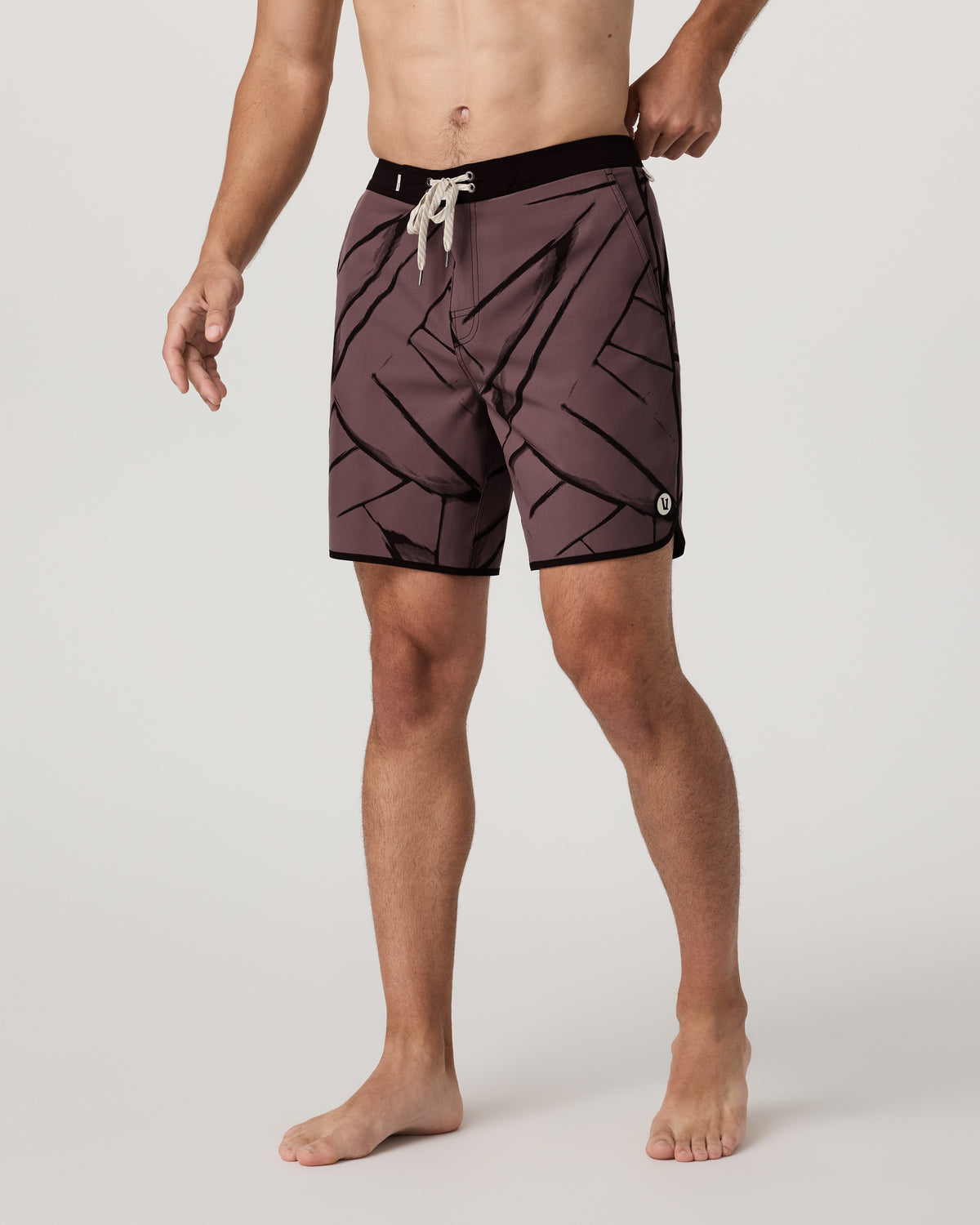 Men Vuori Cruise Boardshort Men's Dusty Plum Thatch Boardshorts