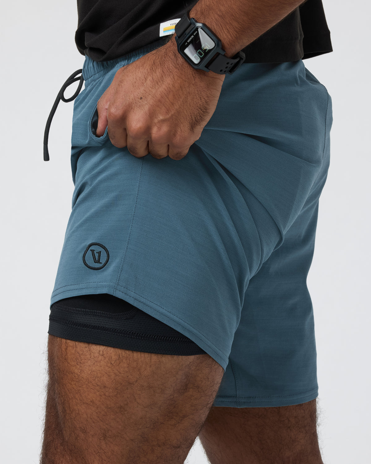 Men Vuori Elevate Kore Short Lined 7" Light Deep Sea Performance Shorts